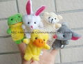 Finger plush puppets story telling animal figure hand puppet cartoon animal toy 4