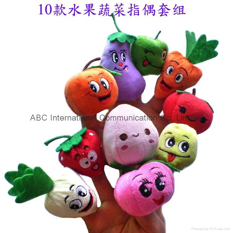 Fruit finger puppet plush toy  vegetable plush puppet finger plush  2
