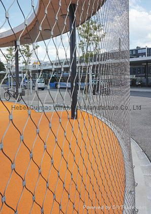 Protect rope mesh for outside basketball court