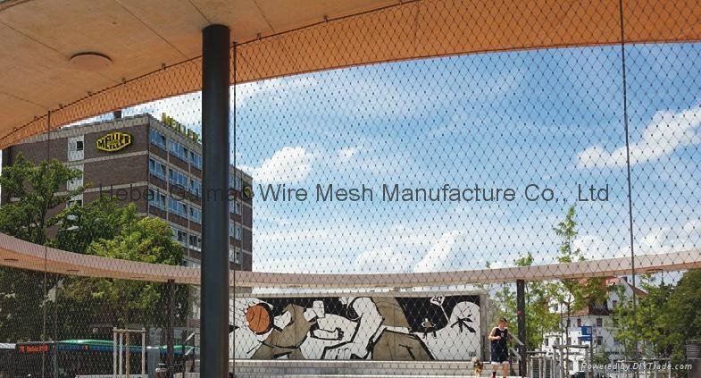 Protect rope mesh for outside basketball court 2