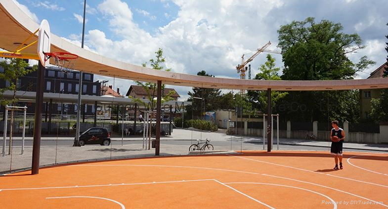 Protect rope mesh for outside basketball court 3