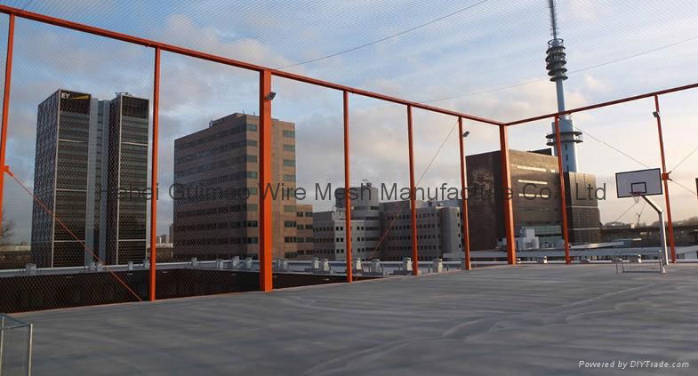 Protect rope mesh for outside basketball court