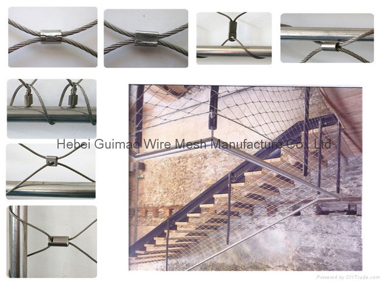 Stainless steel wire mesh for stairs railing 3