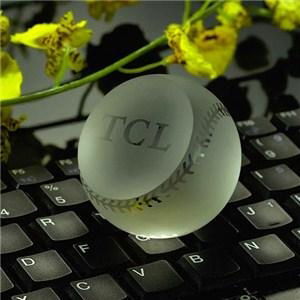 Crystal Tennis Paperweight
