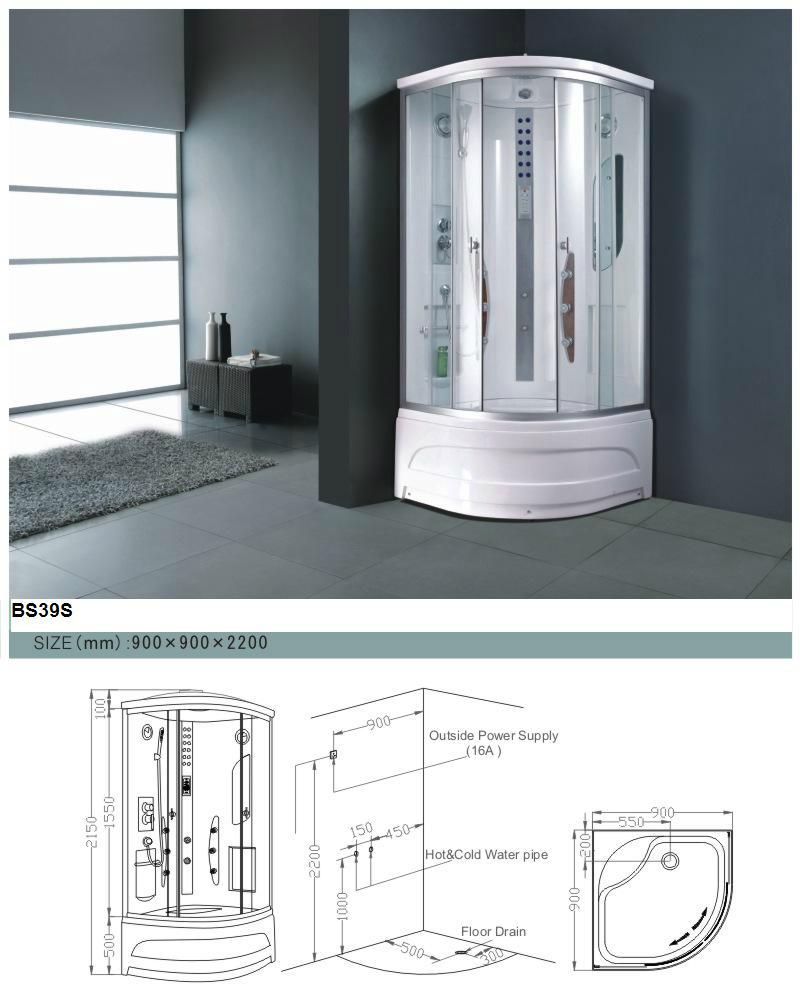 Hot sale Massage Shower Room Barana Glass Shower factory 3