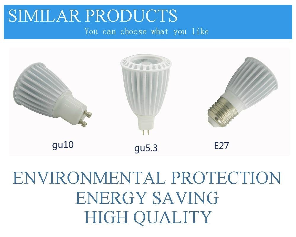 GU5.3 GU10 E27 4W 6W Dimmable LED Lamp Bulb Light Spotlight 5