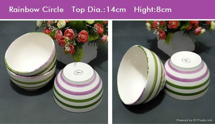 All kinds of size ceramic salad bowl 5