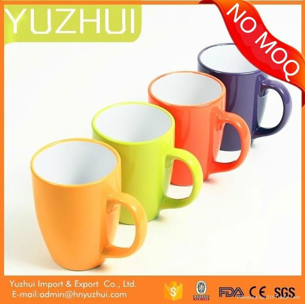 China wholesale hotsale color glazed pottery porcelain cup