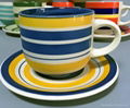 Chile's hot selling hand-painted coffee cups and saucers 5