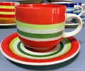 Chile's hot selling hand-painted coffee cups and saucers 4