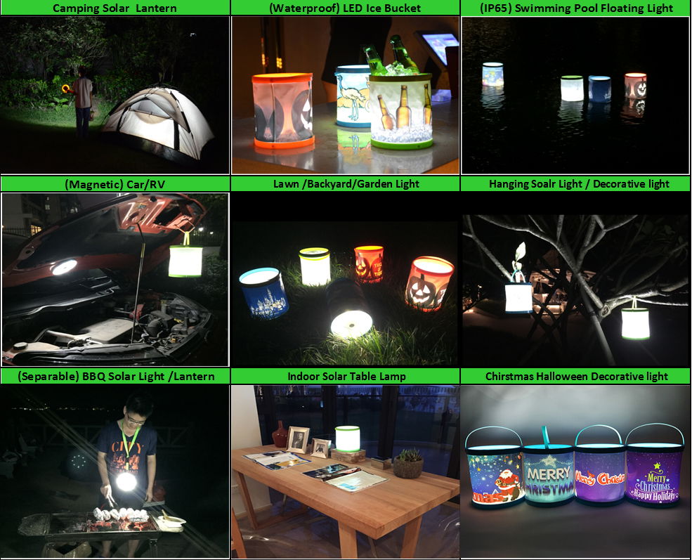 Promotion Souvenir Gift Solar LED Bucket Light 4