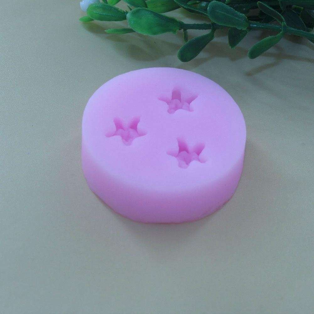 S038 small flower silicone cake mould sugar craft tools home stencil decoration 3