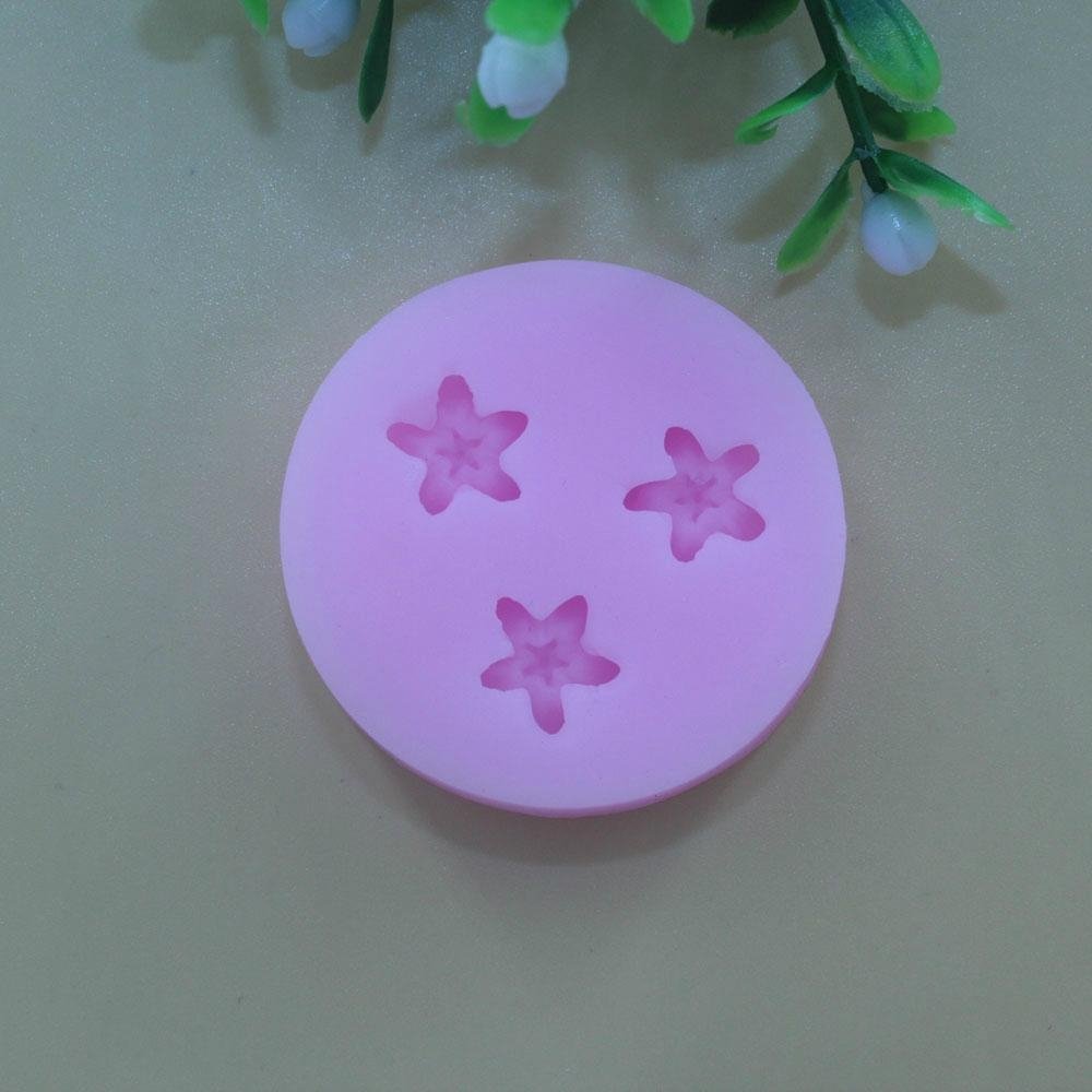 S038 small flower silicone cake mould sugar craft tools home stencil decoration 4