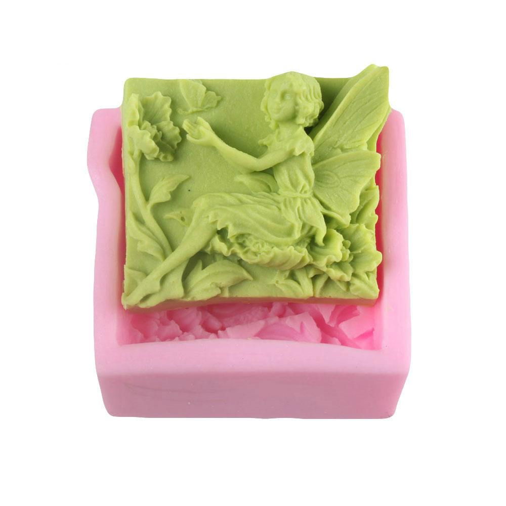 Z255 Flower And Angel Shaped Silicone Rubber Moulds for Cake And Candle