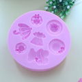 F939 hat and umbrella food-grade cake decorating tools silicone cake mold 2