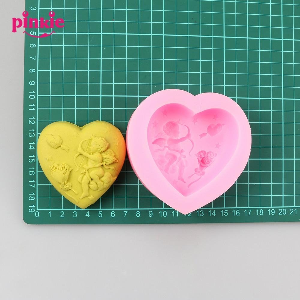 Z521 Cheap Handmade Cupid Shaped Silicone Moulds for Soap 4