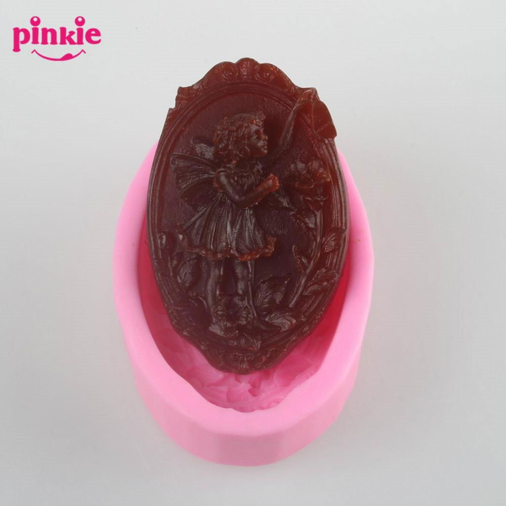 Z254 3D Angel Decoration Silicone Soap Molds Wholesale