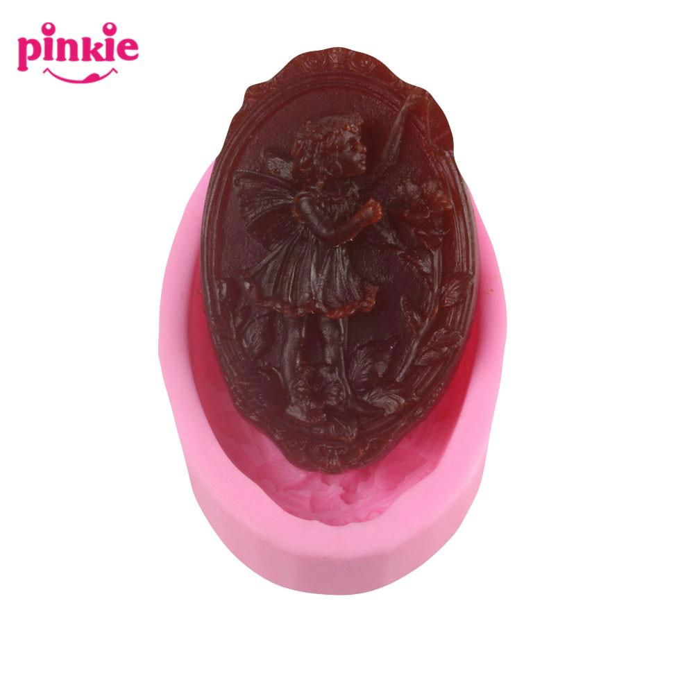 Z254 3D Angel Decoration Silicone Soap Molds Wholesale 3