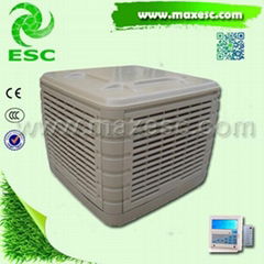 CE Industrial plastic window wall rooftop water evaporative air cooler