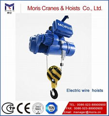 Electric wire rope hoist for various types cranes