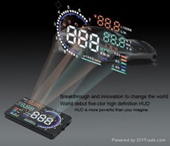 OEM New 5.5 Inch A8 HUD with Multi Color Car HUD Display display