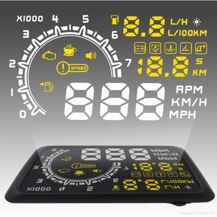 HUD car projector head up display speed display car hud(w02) 4