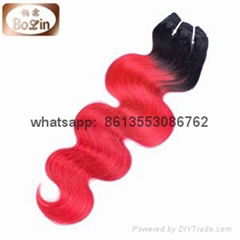new product hair weft two tone color