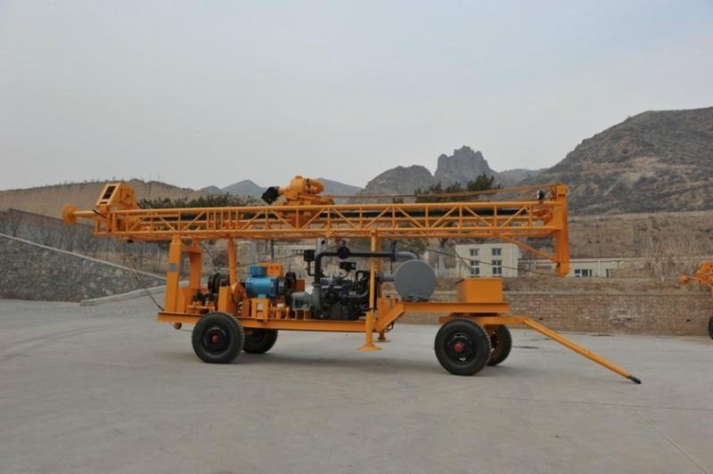150m depth Trailer mounted water well drilling rig for sale 3