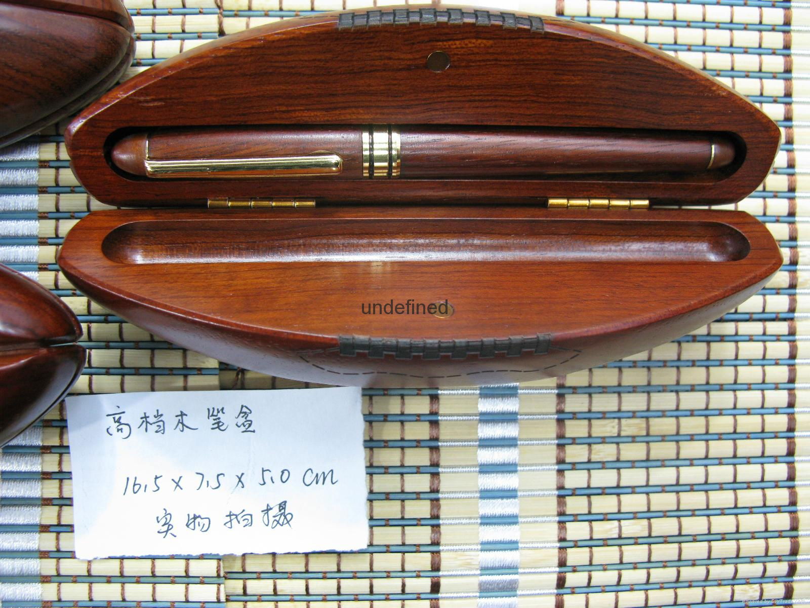 供應新款橄欖菊型高檔木筆盒  2