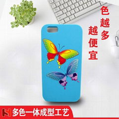 Multi-color cartoon silicone phone sets