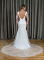 Mermaid & Trumpet V-neck Long Sleeves Lace Wedding Dress W17 2