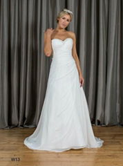 Aline Sweetheart Beading Chiffon Wedding Dress W13