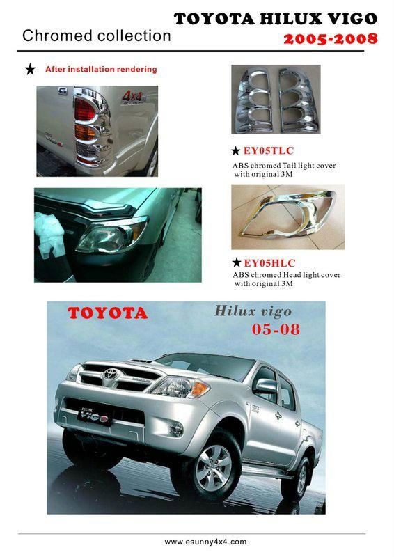 Toyota hilux vigo full chromed kits  3