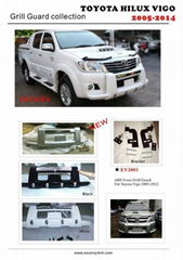 High Quality Hot Sell ABS Front Bumper Guard With Led  for Toyota Vigo 2012