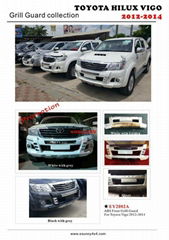 High Quality Hot Sell ABS Front Bumper Guard With Led  for Toyota Vigo 2012