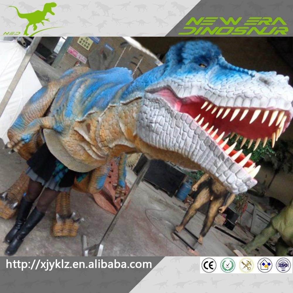         Let's walking with dinosaur costume