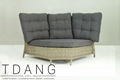 Hanna 5 Pieces Seating Group with Black Cushions 4