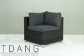 Kessler 8 Pieces Seating Group in Black with Cushions 3