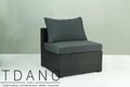 Kessler 8 Pieces Seating Group in Black with Cushions 5