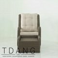 Elise Relax Wicker Chair with Ottoman 3