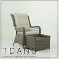 Elise Relax Wicker Chair with Ottoman