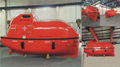 SOLAS approval marine GRP enclsoed lifeboat, rescue boat with davit
