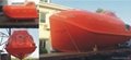 SOLAS approval marine GRP enclsoed lifeboat, rescue boat with davit 2