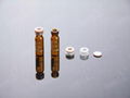 2ml HPLC autosampler vials Snap Ring ND11 glass sample vials with Caps and Septa 1