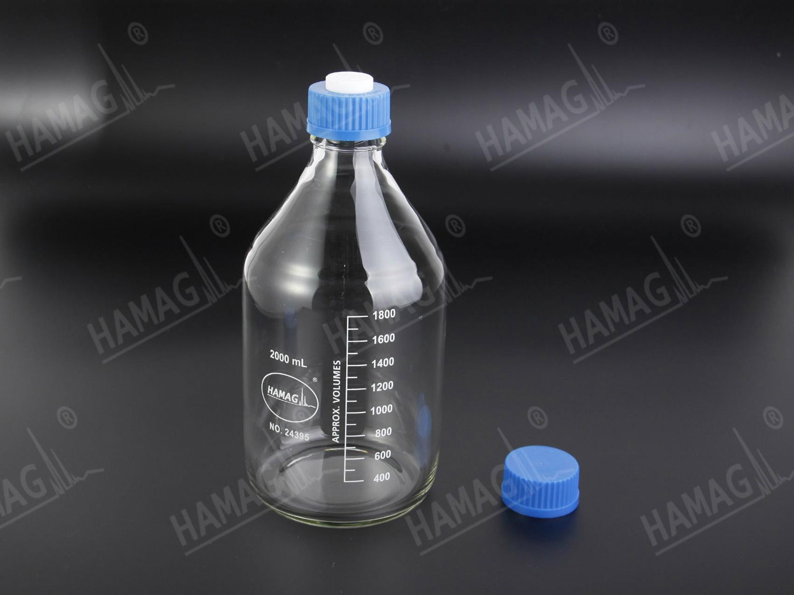 The mobile phase solvent bottle 