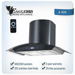 Easy clean range hood with remove