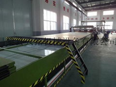 FRP carriage plate production line