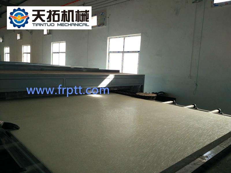 FRP gel coat flat sheet making machine 4