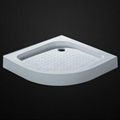 acrylic fan-shaped shower tray with