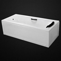 acrylic bathtub with pillow and handles 2